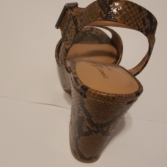 CHINESE LAUNDRY Faux Snakeskin Platform Sandal Size 10 - Picture 4 of 5